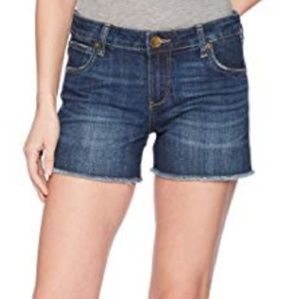 NWT KUT fray short denim shorts